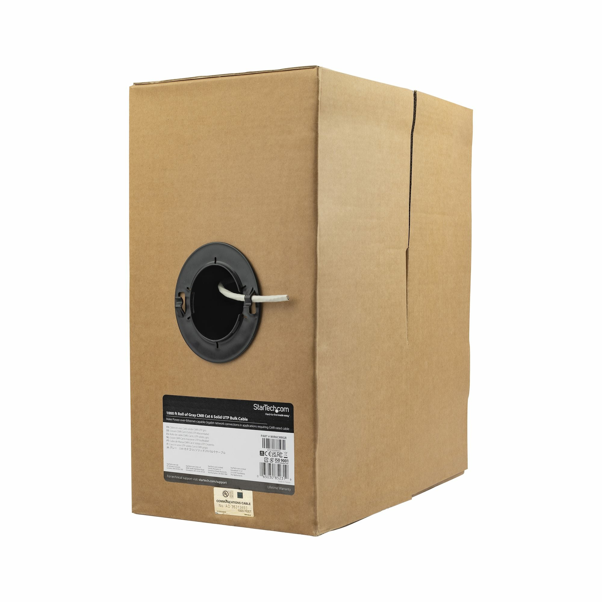 Câble Réseau Rigide UTP 6ème Catégorie Startech WIR6CMRGR            304 m