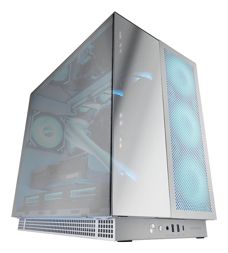 Boitier Grand Tour E-ATX Mars Gaming MC-Nova3 avec panneaux vitrés (Argent)