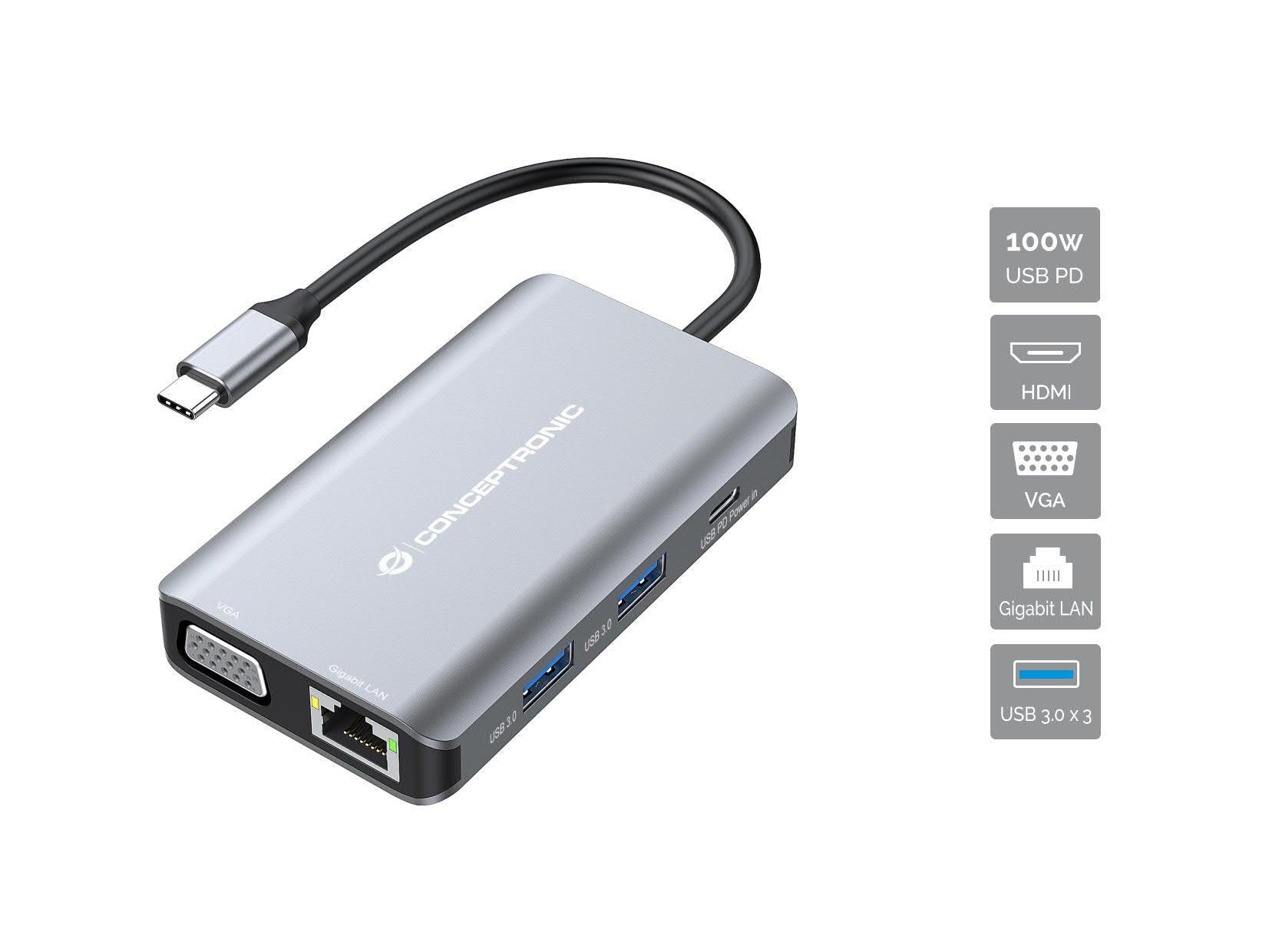 Hub USB Conceptronic 110519407101