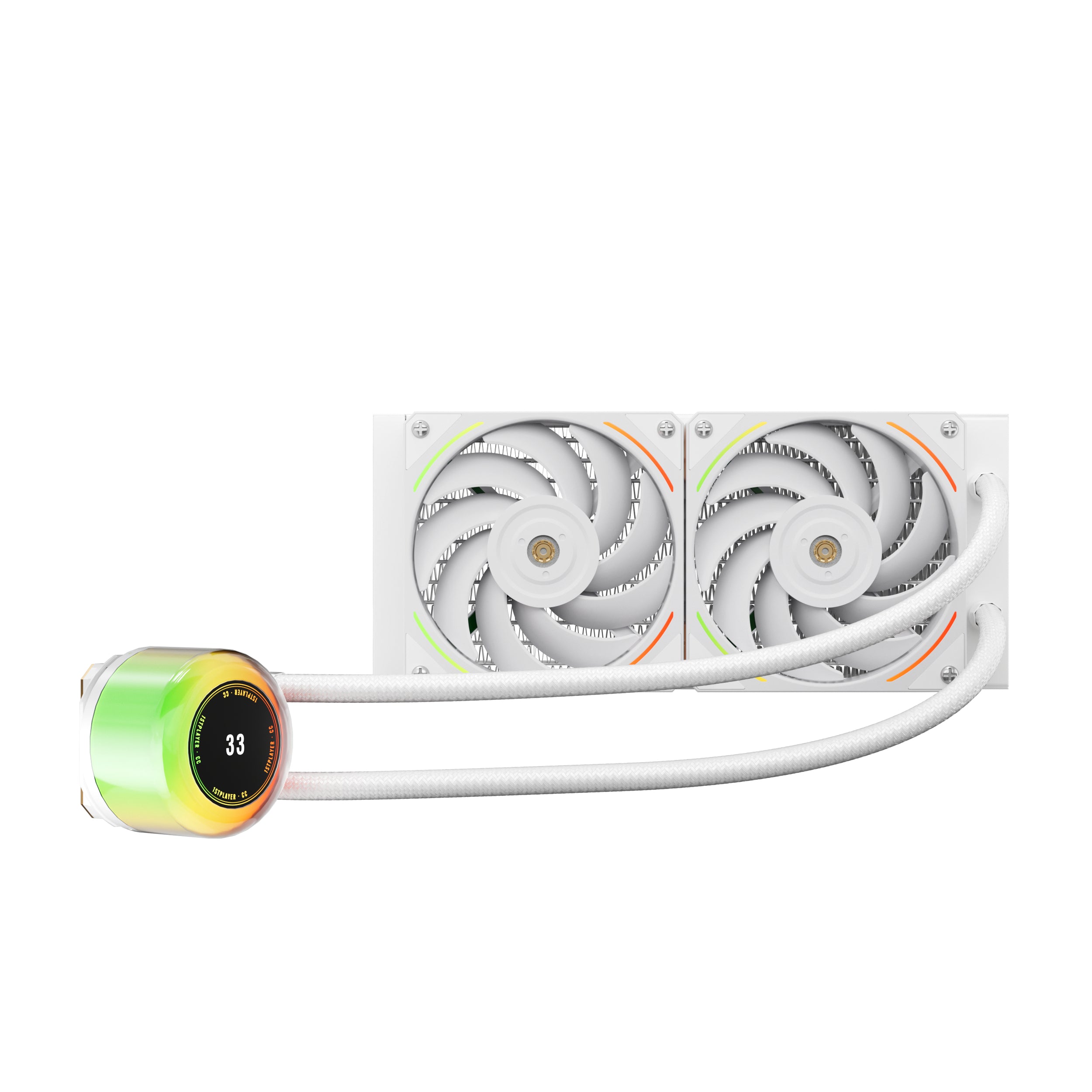 Kit Watercooling AIO 1stPlayer CC RGB - 240mm (Blanc)