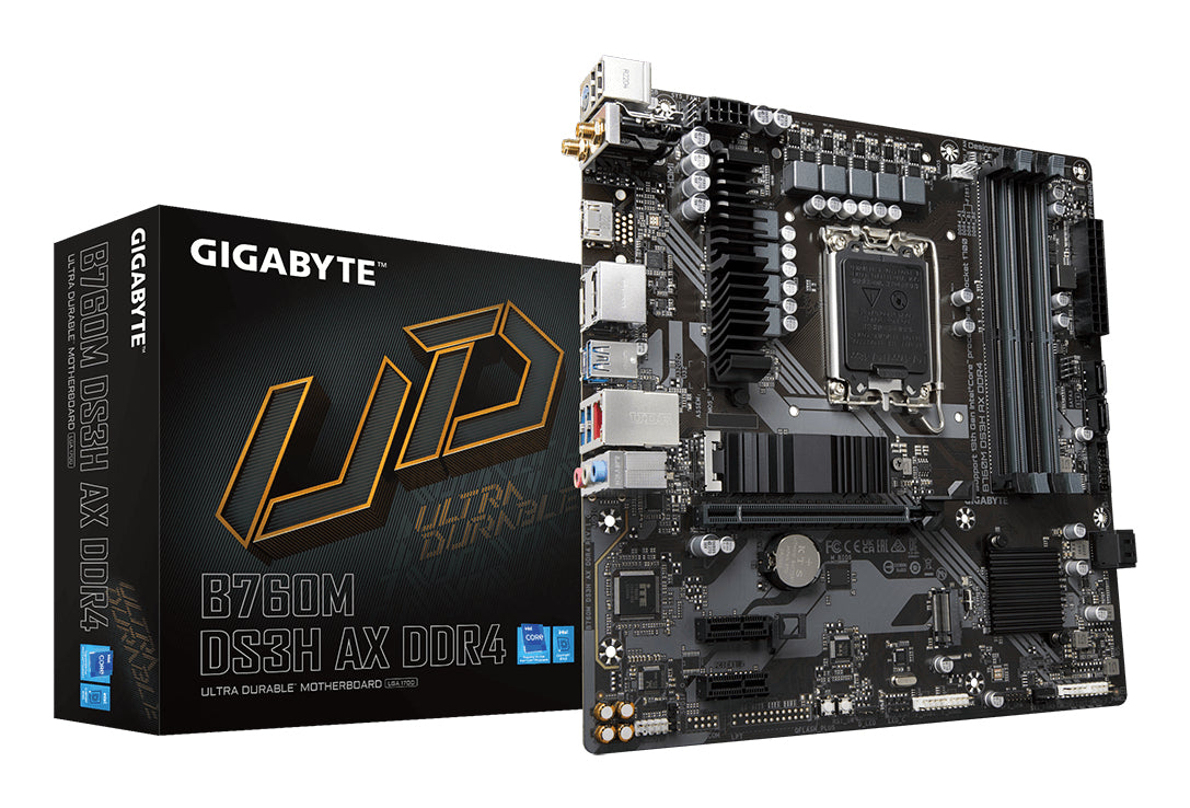 Carte Mère Gigabyte B760M DS3H AX DDR4 (Intel LGA 1700) Micro ATX