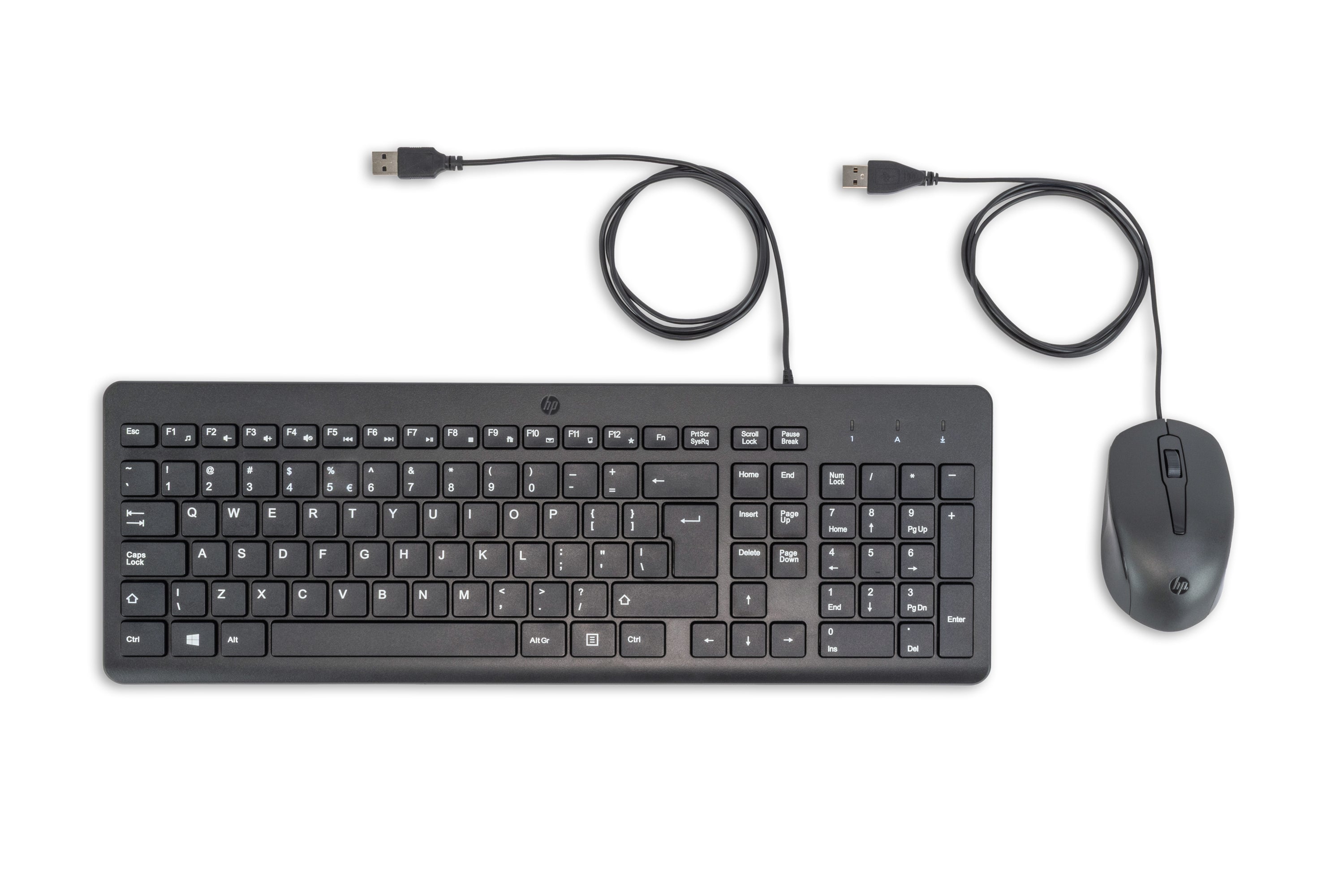 Ensemble clavier et souris - USB - QWERTY - Anglais - noir - pour HP 21, 27, Portable 14, 15, 15s