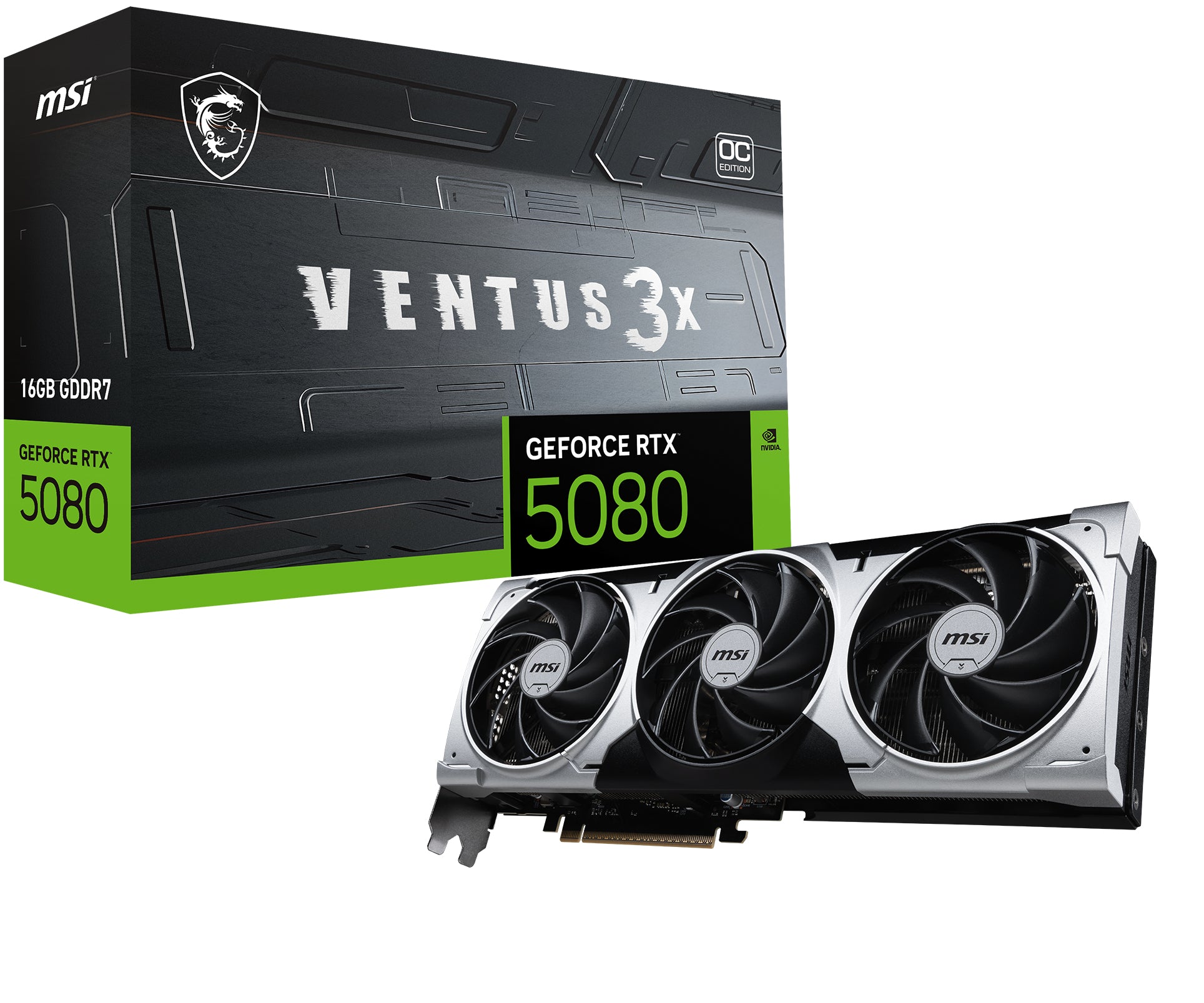 Carte Graphique MSI GeForce RTX 5080 Ventus 3X OC Plus