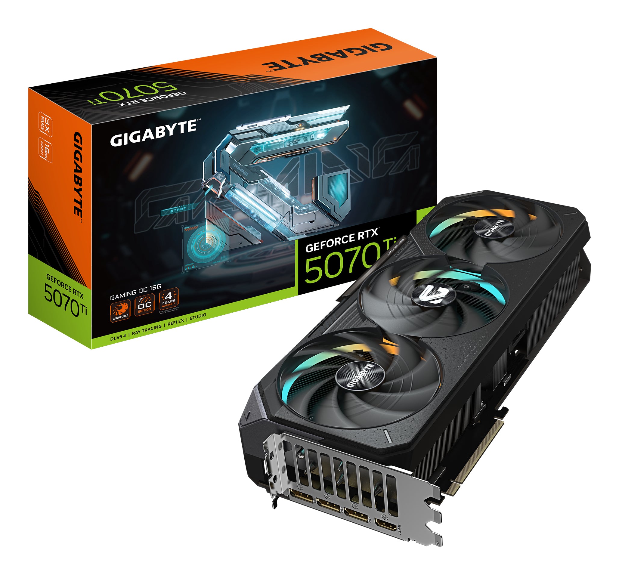 Gigabyte GeForce RTX 5070 Ti GAMING OC 16G | NVIDIA | 16 GB | GeForce RTX 5070 Ti | HDMI ports quantity 1 | PCI-E 5.0