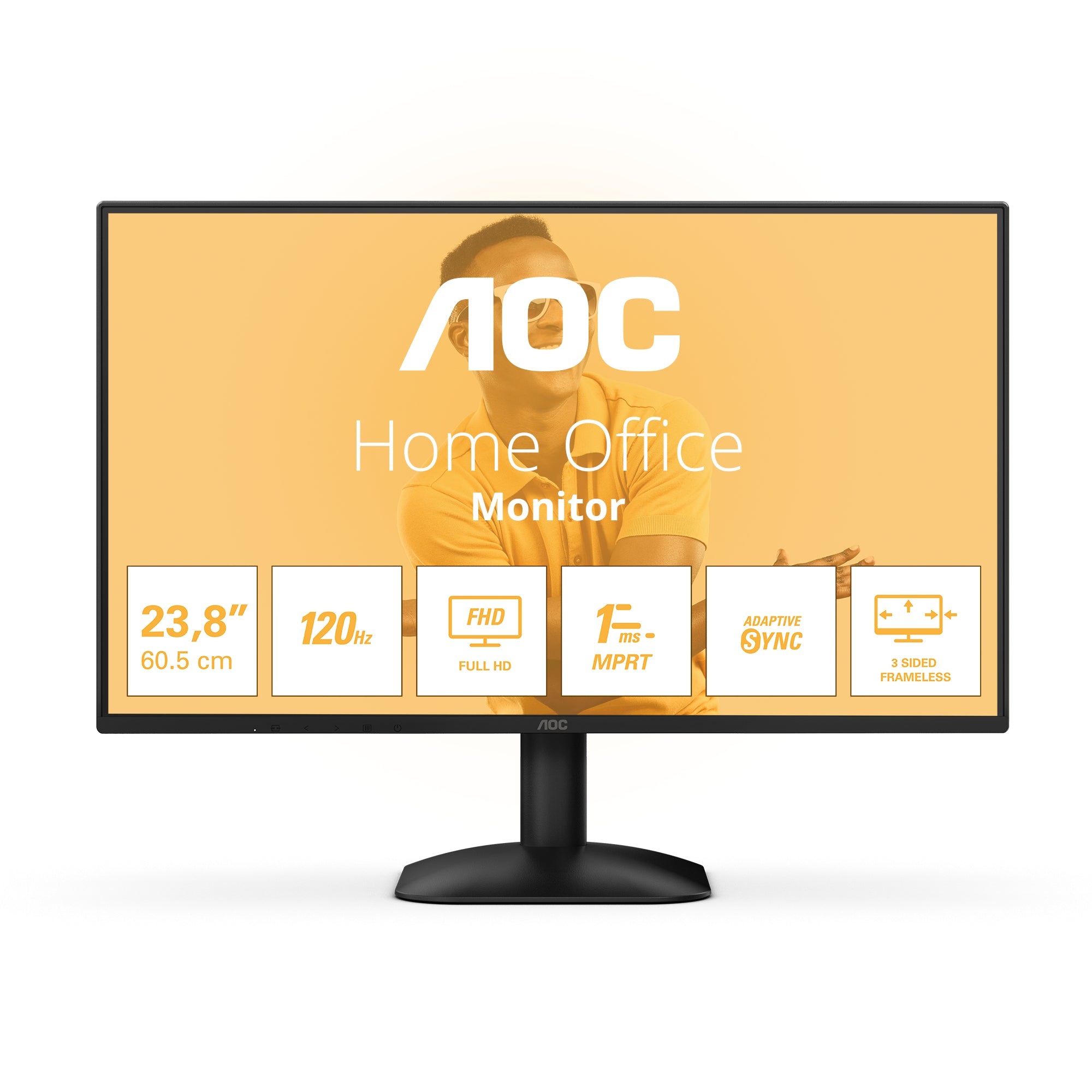 Ecran 24" AOC Basic B3 24B31H Full HD 120Hz (Noir)