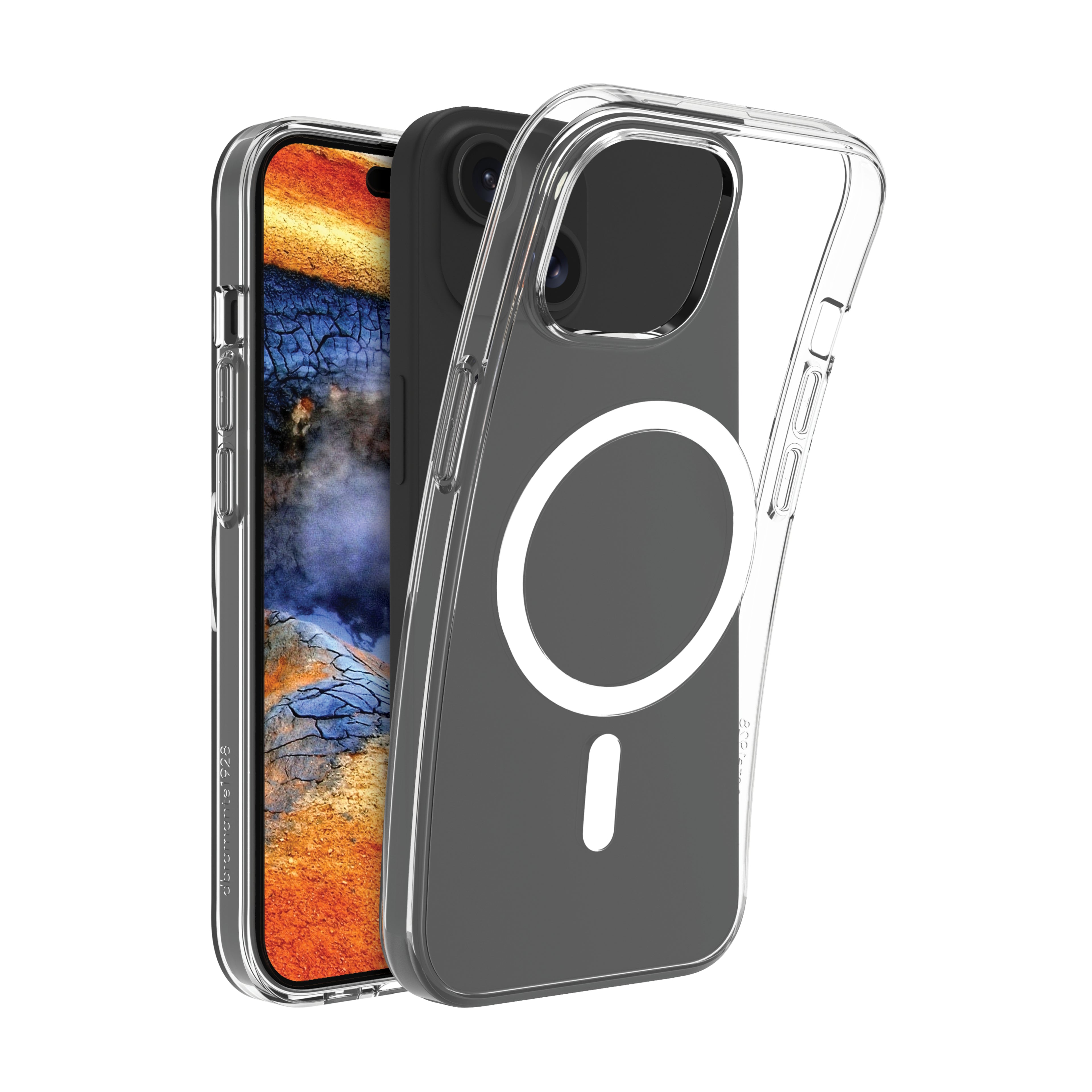 dbramante1928 Greenland Pro - Coque de protection pour téléphone portable - compatibilité avec MagSafe - plastique - clair - pour Apple iPhone 13, 14, 15, 16e