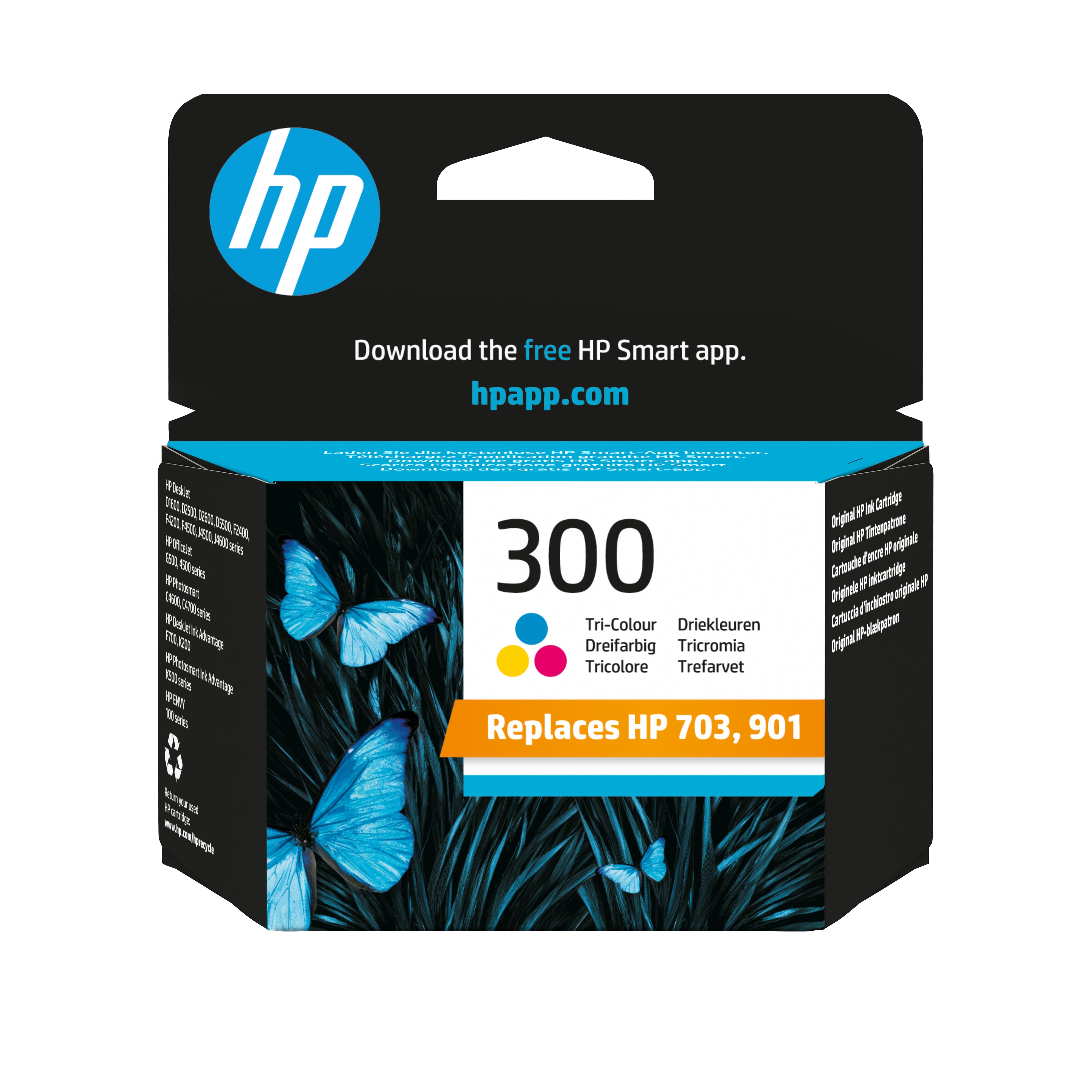 Cartouche d'encre originale HP 300 Magenta Cyan/Magenta/Jaune