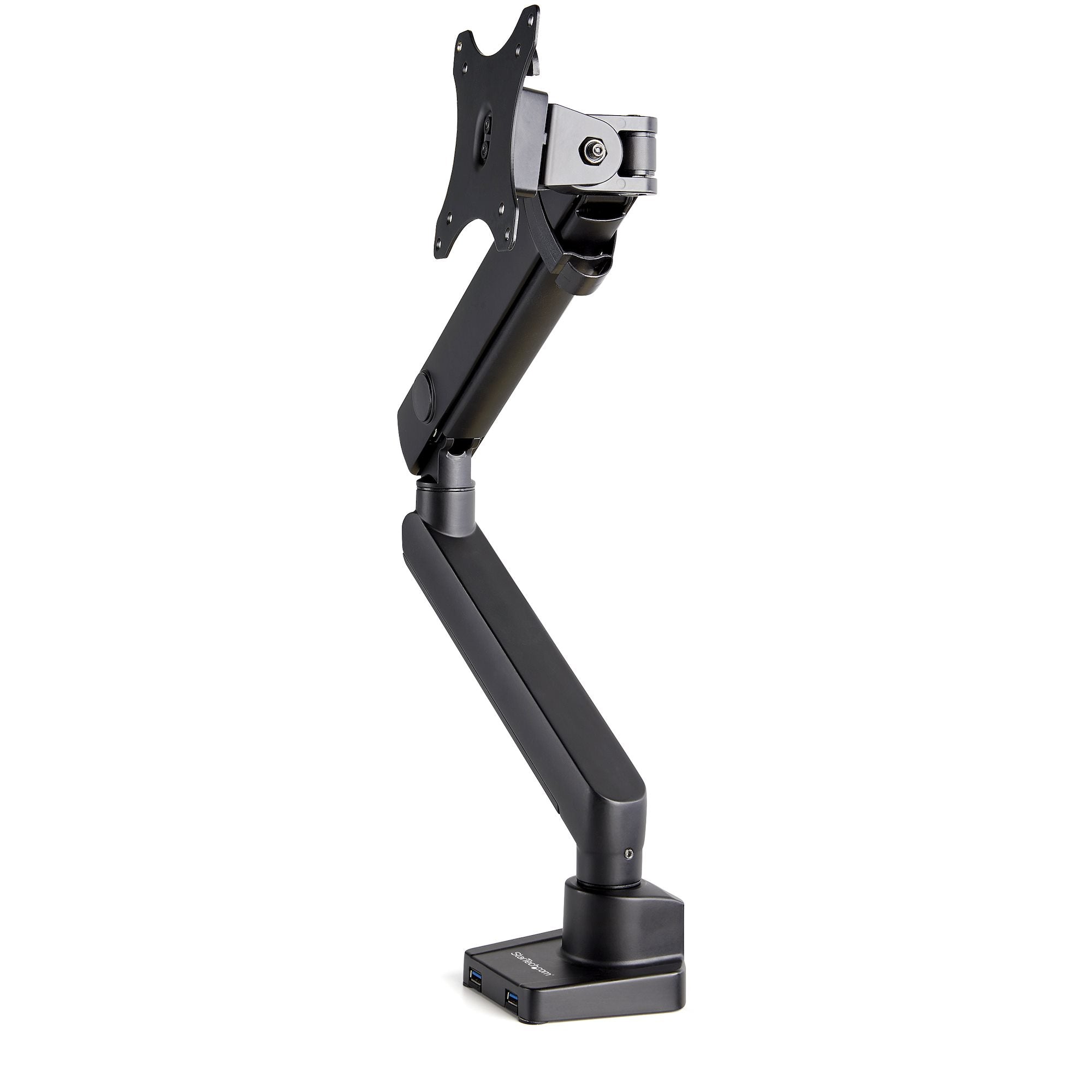 StarTech.com Bras de support d'écran jusqu'à 34" avec 2 ports USB 3.0 - Kit de montage (bras articulé, fixation par pince pour bureau, serre-joint) - Slim Full-motion - pour écran LCD / écran LCD incurvé - aluminium résistant - noir - Taille d'écran : 17"