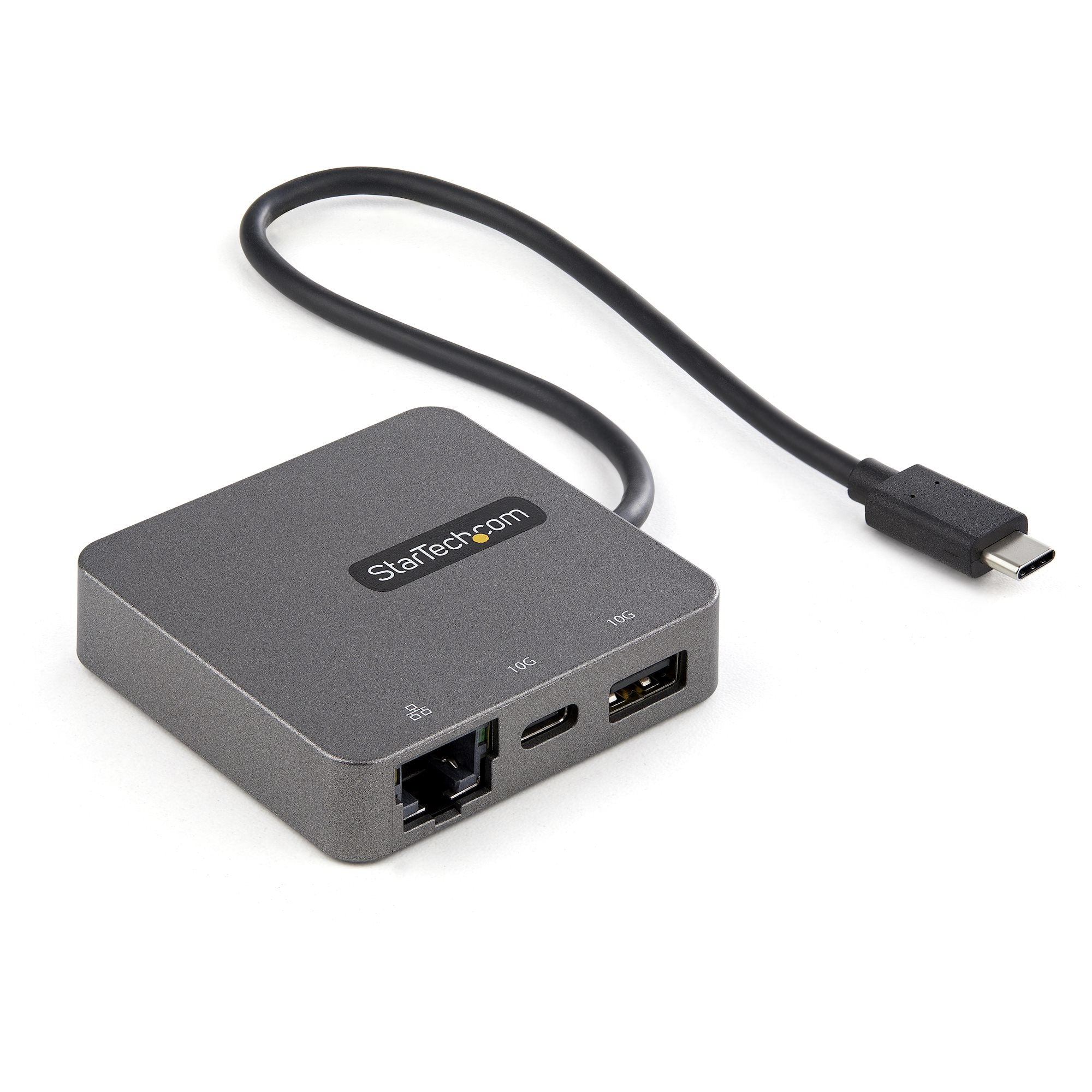 StarTech.com Adaptateur mulitport USB-C - Câble intégré de 29 cm - USB 3.1 Gen 2 - 10 Gbps - HDMI et VGA (DKT31CHVL) - Station d'accueil - USB-C - VGA, HDMI - 1GbE - Conformité TAA