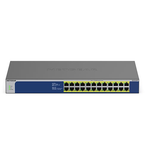 NETGEAR GS524PP - Commutateur - non géré - 24 x 10/100/1000 (PoE+) - de bureau, Montable sur rack - PoE+ (300 W) - CA 100 - 230 V