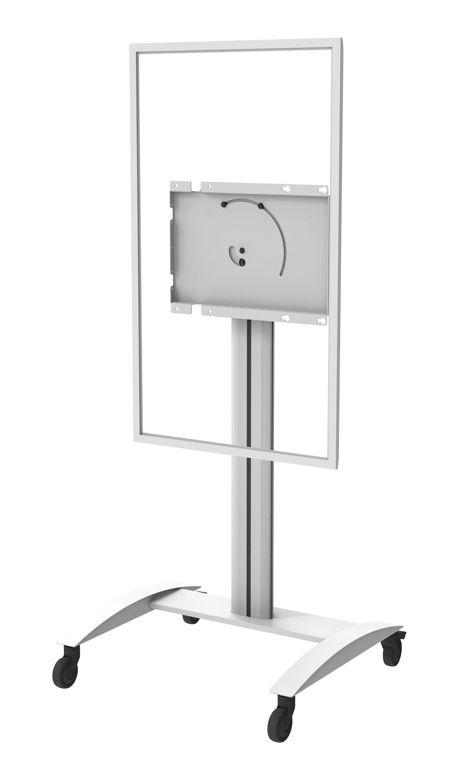 Peerless-AV SR560-FLIP2 - Chariot - pour panneau plat interactif/écran LCD - aluminium - Blanc brillant - Taille d'écran : 55", 65" - Interface de montage : 400 x 400 mm - pour Samsung Flip WM55H; Flip 2 WM55R, WM65R