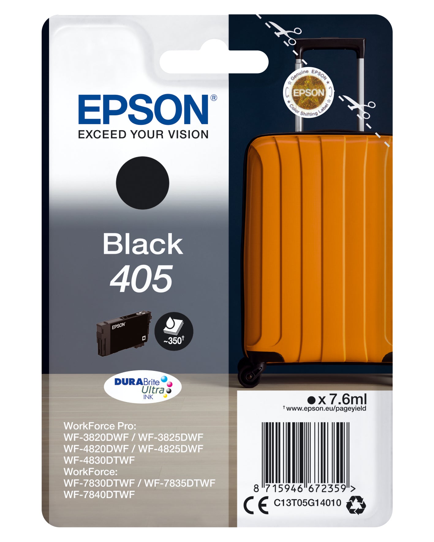 Cartouche d'encre originale Epson 405 Noir (8 Unités)