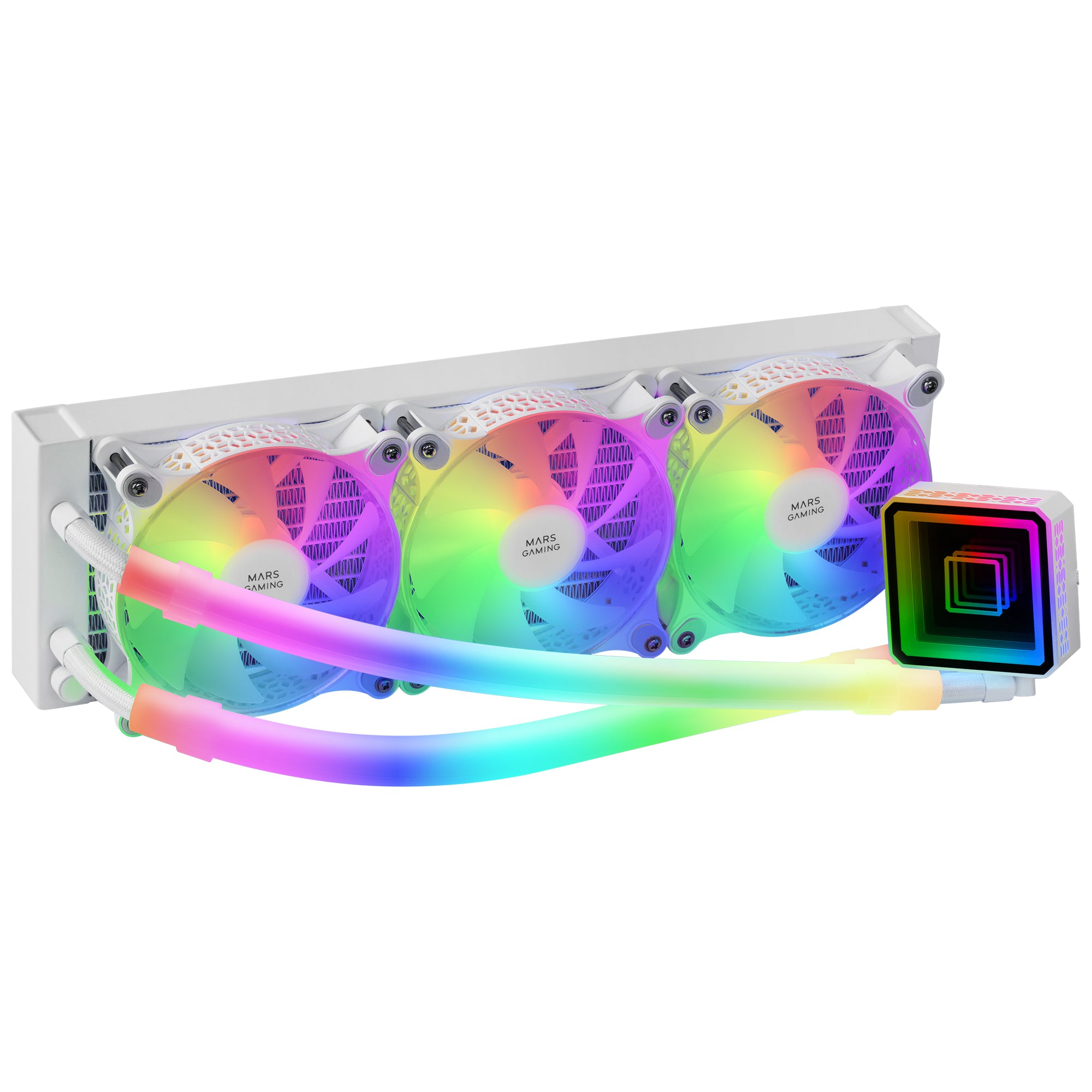 Kit de refroidissement liquide Mars Gaming ML-ULTRA360 Blanc ARGB