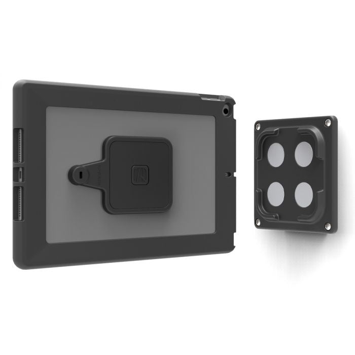 Compulocks Support Mural Magnétique Universel Pour Tablette (câble antivol inclus) - Support - pour tablette - verrouillable - acier galvanisé - noir - montable sur mur