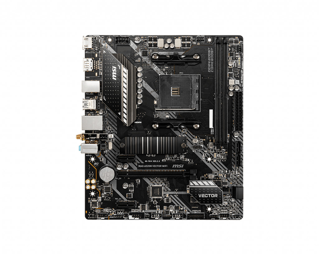 Carte Mère MSI MAG A520M VECTOR WIFI mATX AMD AM4