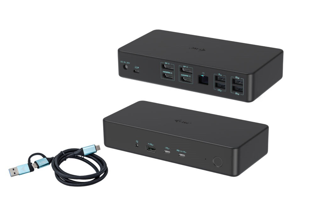 Station d'acceuil i-Tec CADUAL4KDOCKPD2 Noir