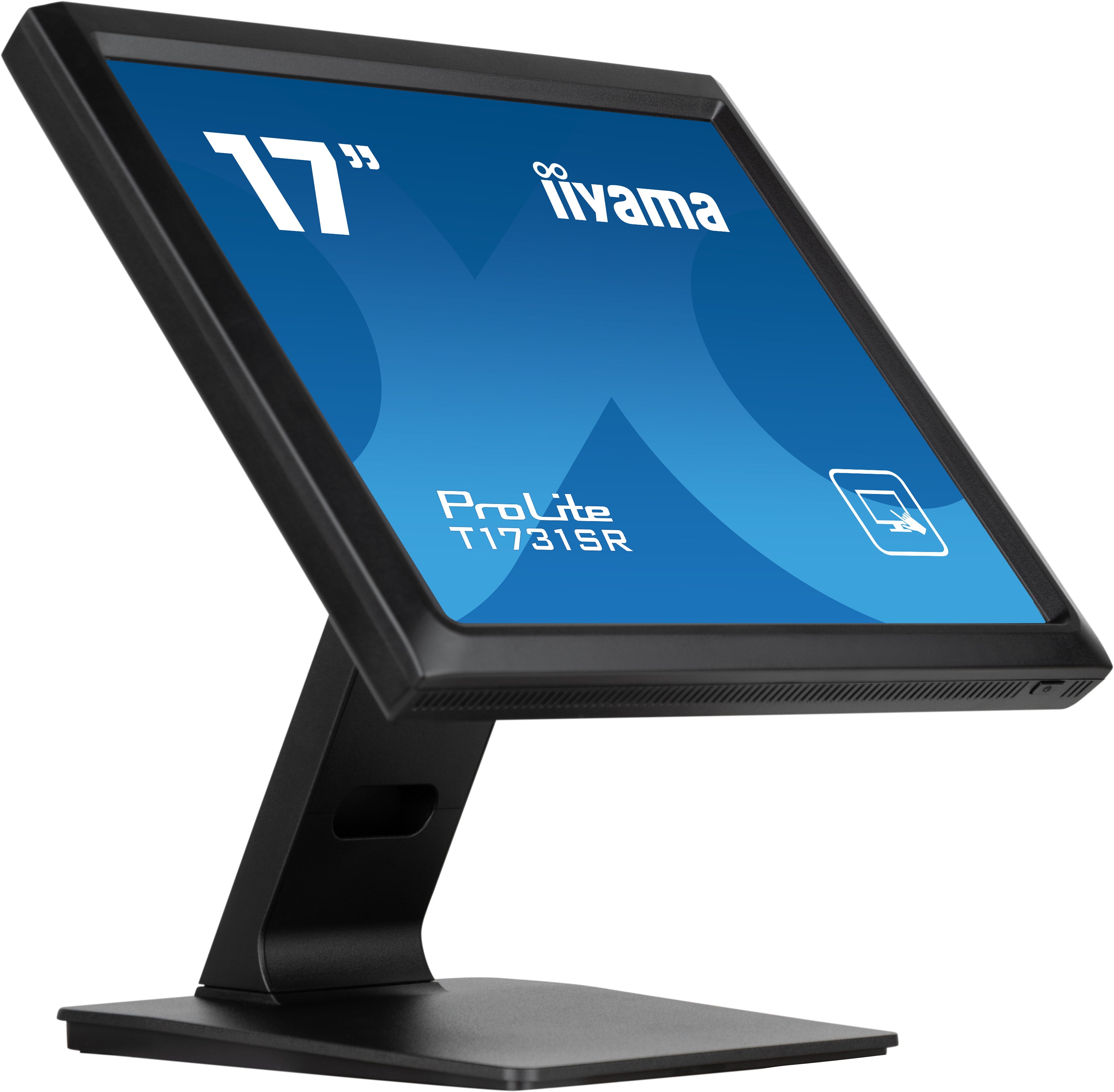 iiyama ProLite T1731SR-B1S - Écran LED - 17" - écran tactile - 1280 x 1024 - TN - 250 cd/m² - 1000:1 - 5 ms - HDMI, VGA, DisplayPort - haut-parleurs - noir, mat