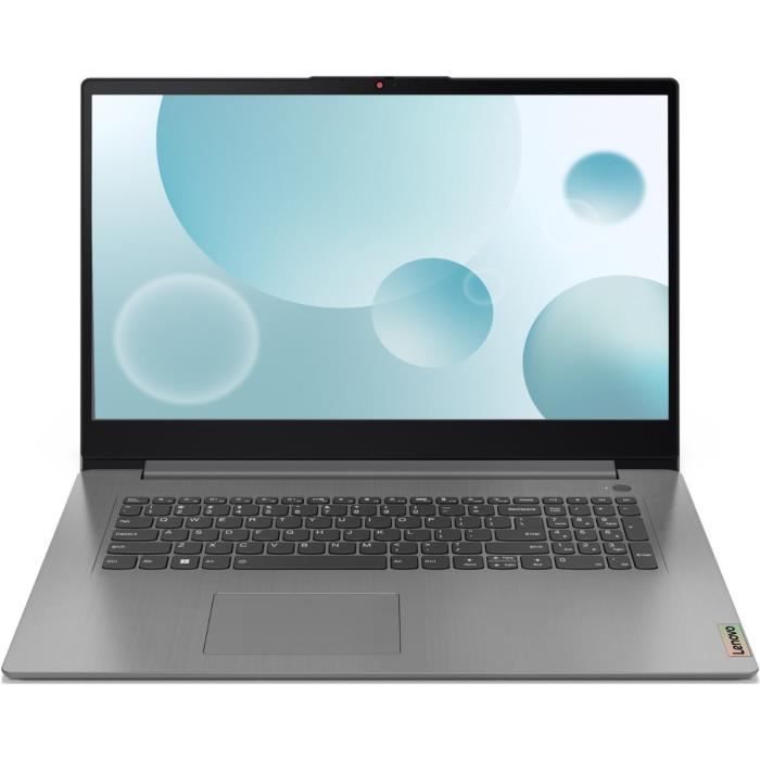 PC portable LENOVO IdeaPad 3 17IAU7 | Sans Windows - 17 FHD - INTEL i3-1315U - RAM 8 Go - SSD 512 Go - AZERTY.
