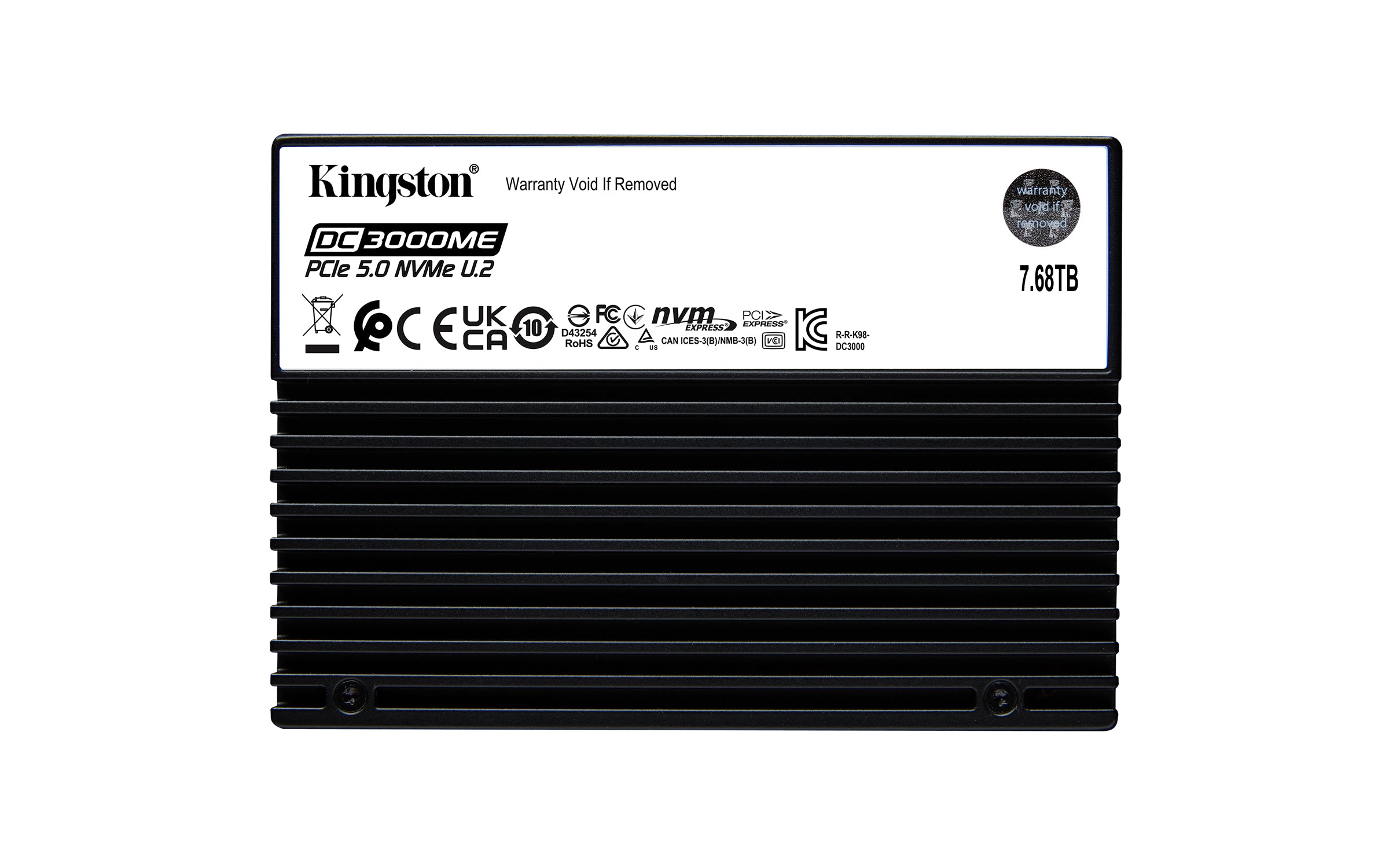 Kingston DC3000ME - SSD - Enterprise - chiffré - 7.68 To - interne - 2.5" - U.2 PCIe 5.0 x4 (NVMe) - AES 256 bits - TCG Opal Encryption 2.0
