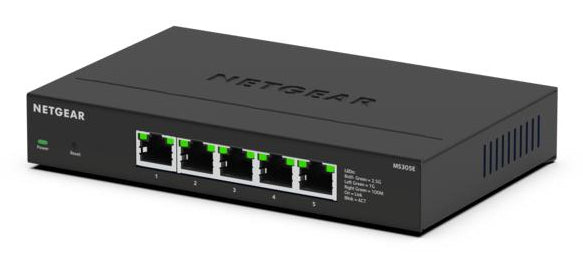 Netgear Switch non manageable Plus Ethernet Multi-Gigabit 2,5 Gigabit à 5 ports (MS305E).