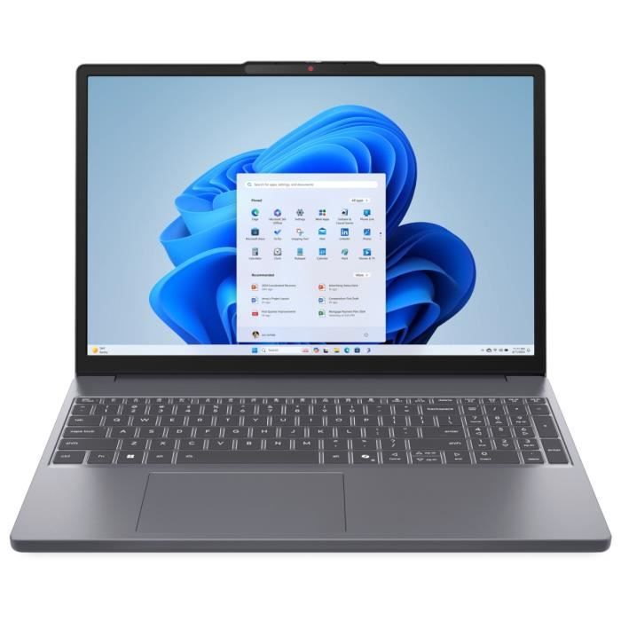 PC portable LENOVO IdeaPad Slim 3 15IRH10 | Windows 11 - 15,3 WUXGA IPS - Core i5-13420H - RAM 8 Go - SSD 512 Go - AZERTY