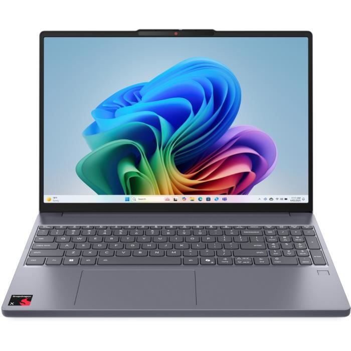 PC portable LENOVO IdeaPad Slim 3 15Q8X10 | 15,3 WUXGA IPS - Qualcomm Snapdragon X - 16 Go - 512 Go - Capot Aluminium - Copilot +
