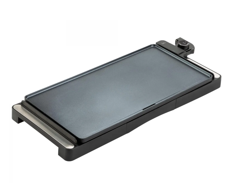JATA ELECTRIC GRIDDLE COOL-TOUCH HANDLES 508X254MM 2500W BLACK JEGR1245