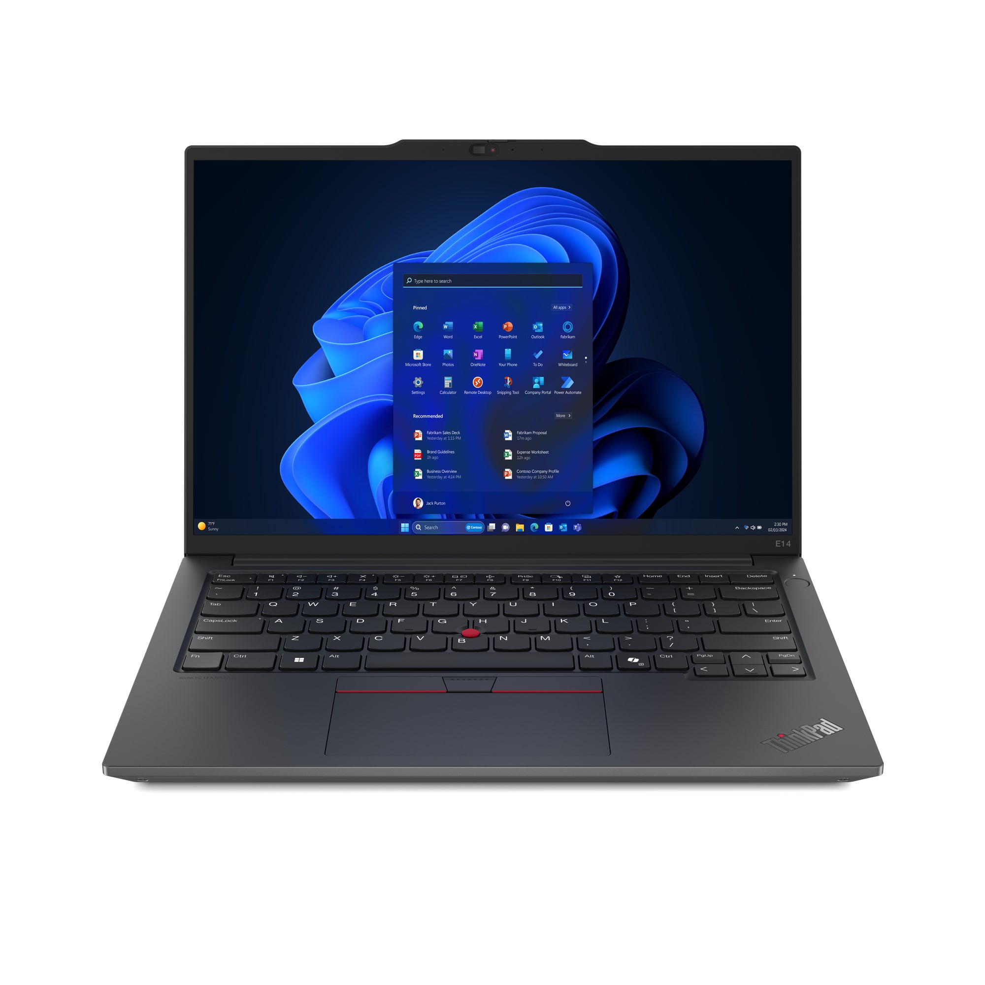 Lenovo ThinkPad E14 Gen 6 21M3 - AMD Ryzen 5 - 7535HS / jusqu'à 4.55 GHz - Win 11 Pro - Radeon 660M - 16 Go RAM - 512 Go SSD TCG Opal Encryption 2, NVMe - 14" IPS 1920 x 1200 - Gigabit Ethernet - Wi-Fi 6E, Bluetooth - noir graphite - clavier : Français -