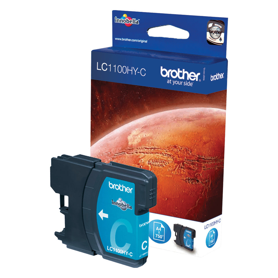 Cartouche d'encre originale Brother LC-1100HYC Cyan