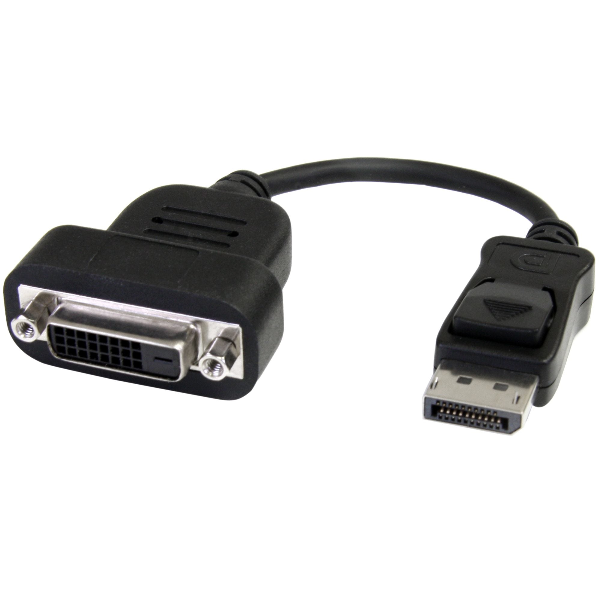 StarTech.com Adaptateur vidéo actif DisplayPort vers DVI - Convertisseur DP vers DVI-D - Mâle / Femelle - 1920x1200 - Noir - Adaptateur DisplayPort - DisplayPort (M) pour DVI-D (F) - 20 cm - noir - pour P/N: DKM30CHDPD, DKM30CHDPDUE, SV231QDPU34K, TB32DP1