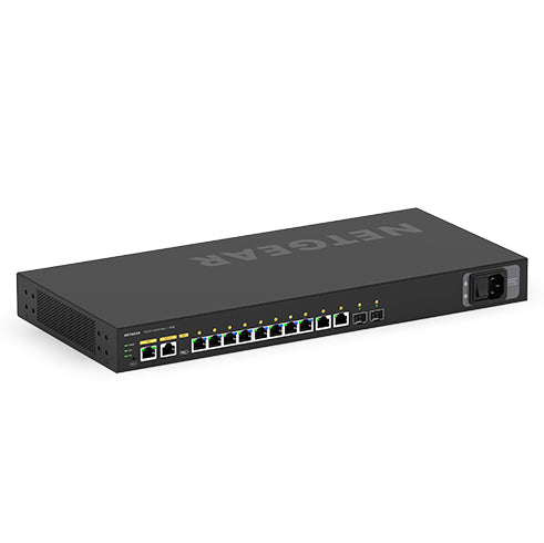 NETGEAR M4250-10G2F-PoE+ - Commutateur - C3 - Géré - 10 x 10/100/1000 (8 PoE+) + 2 x Gigabit SFP - flux d'air côte à côte - Montable sur rack - PoE+ (125 W)