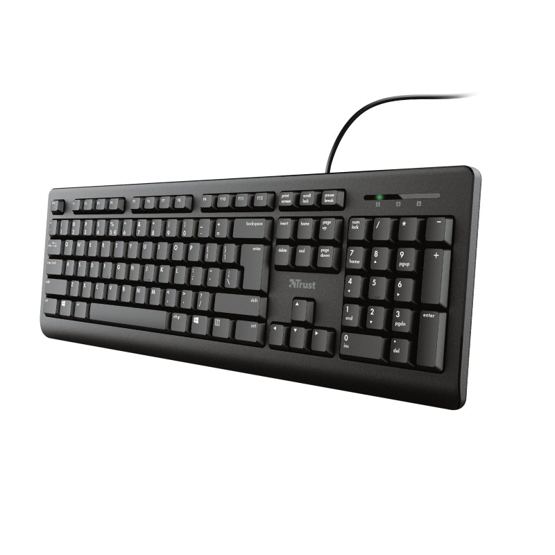 Clavier Trust Primo Qwerty portugais Noir