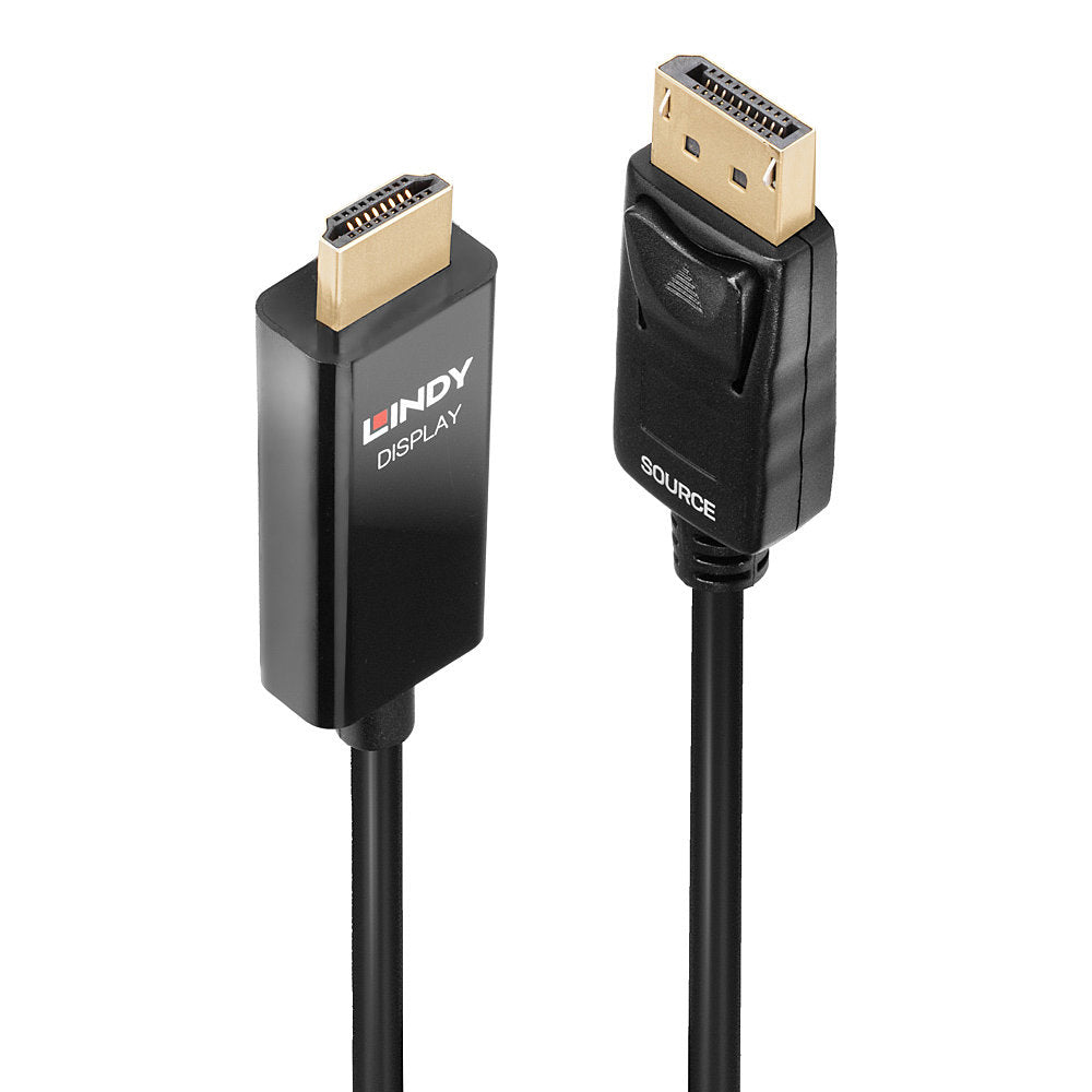 Câble DisplayPort vers HDMI LINDY 40925 Noir 1 m