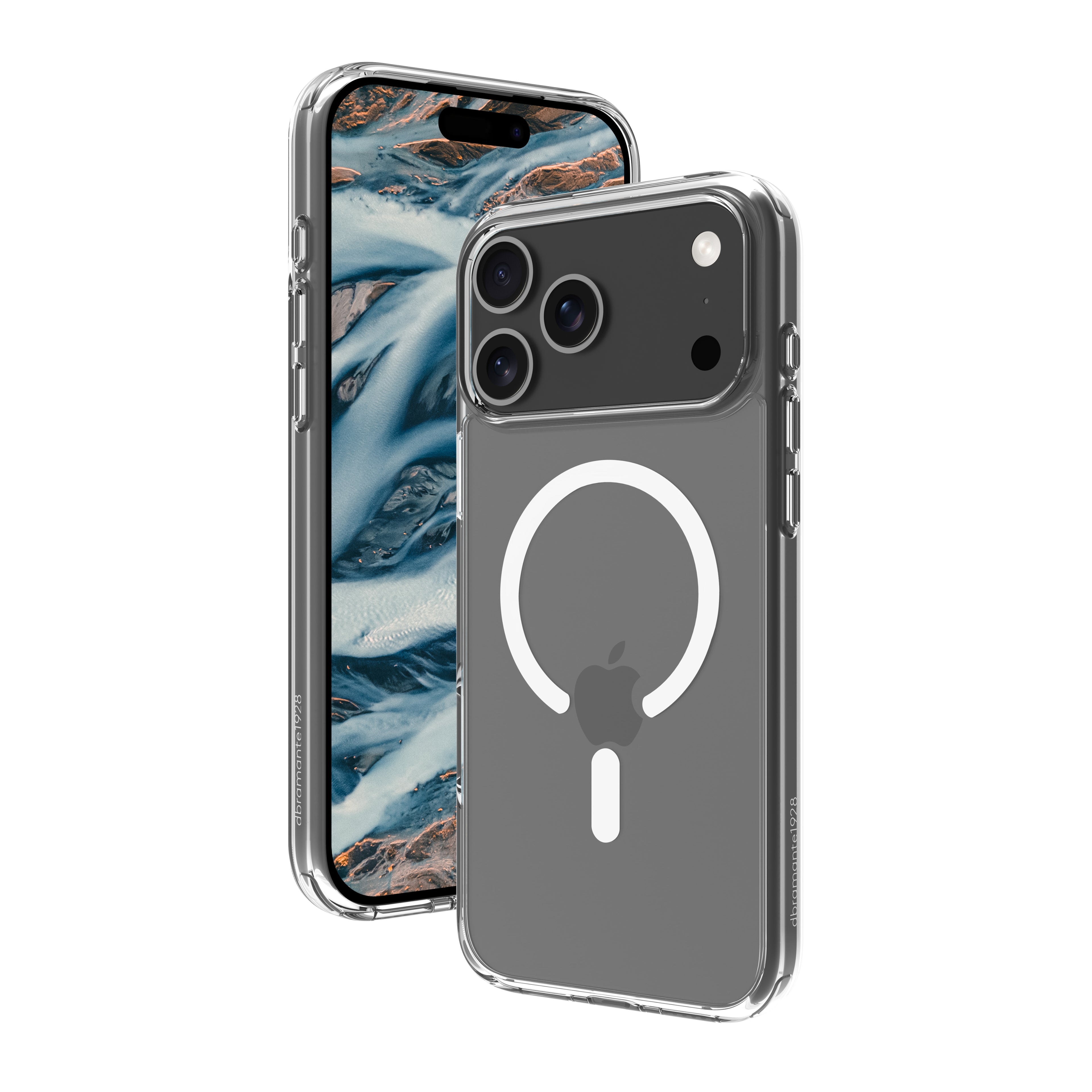 dbramante1928 Iceland Pro - Coque de protection pour téléphone portable - compatibilité avec MagSafe - plastique - clair