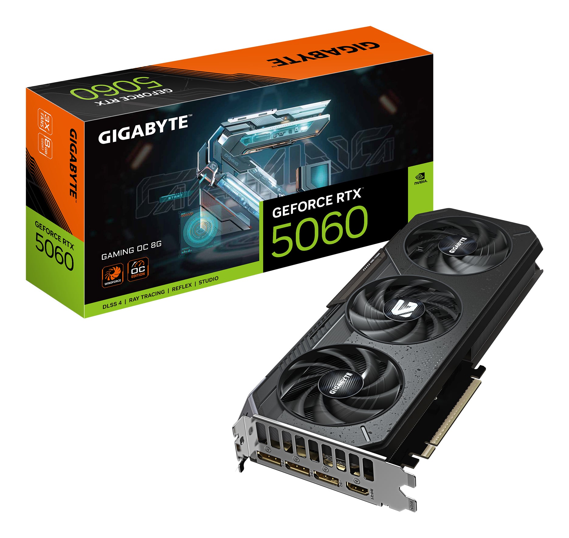 Carte Graphique Gigabyte 9VN5060GO-00-G10 8 GB GEFORCE RTX 5060 GDDR7