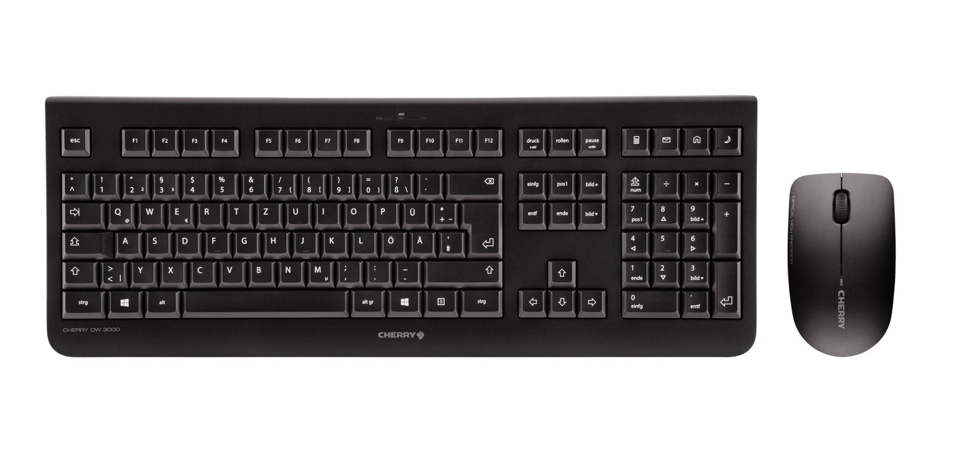 Clavier et souris sans fil Cherry JD-0710ES-2 Noir Espagnol Qwerty QWERTY