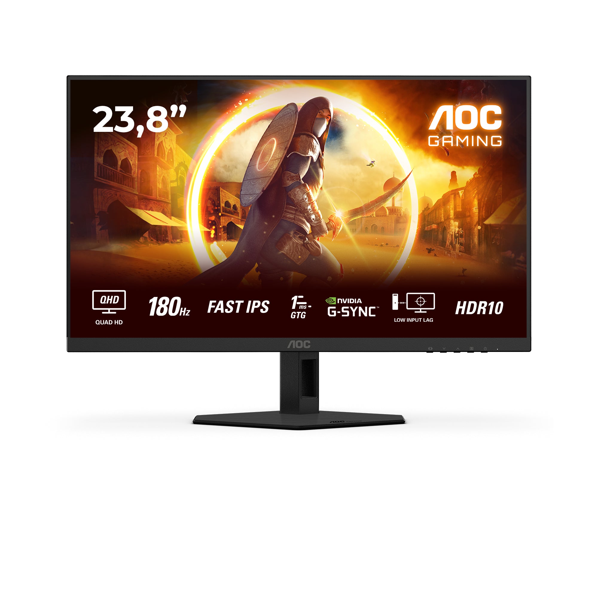 Ecran 24" AOC Gaming G4 Q24G4RE Quad HD 180Hz (Noir)