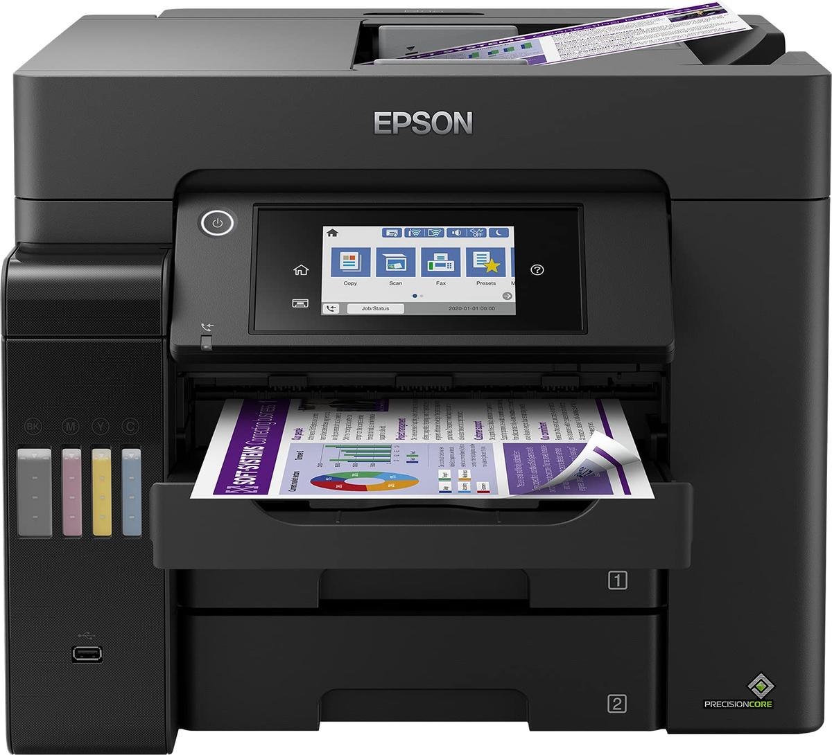 Epson Multifunctional Printer | EcoTank L6570 | Inkjet | Colour | Inkjet Multifunctional Printer | A4 | Wi-Fi | Black