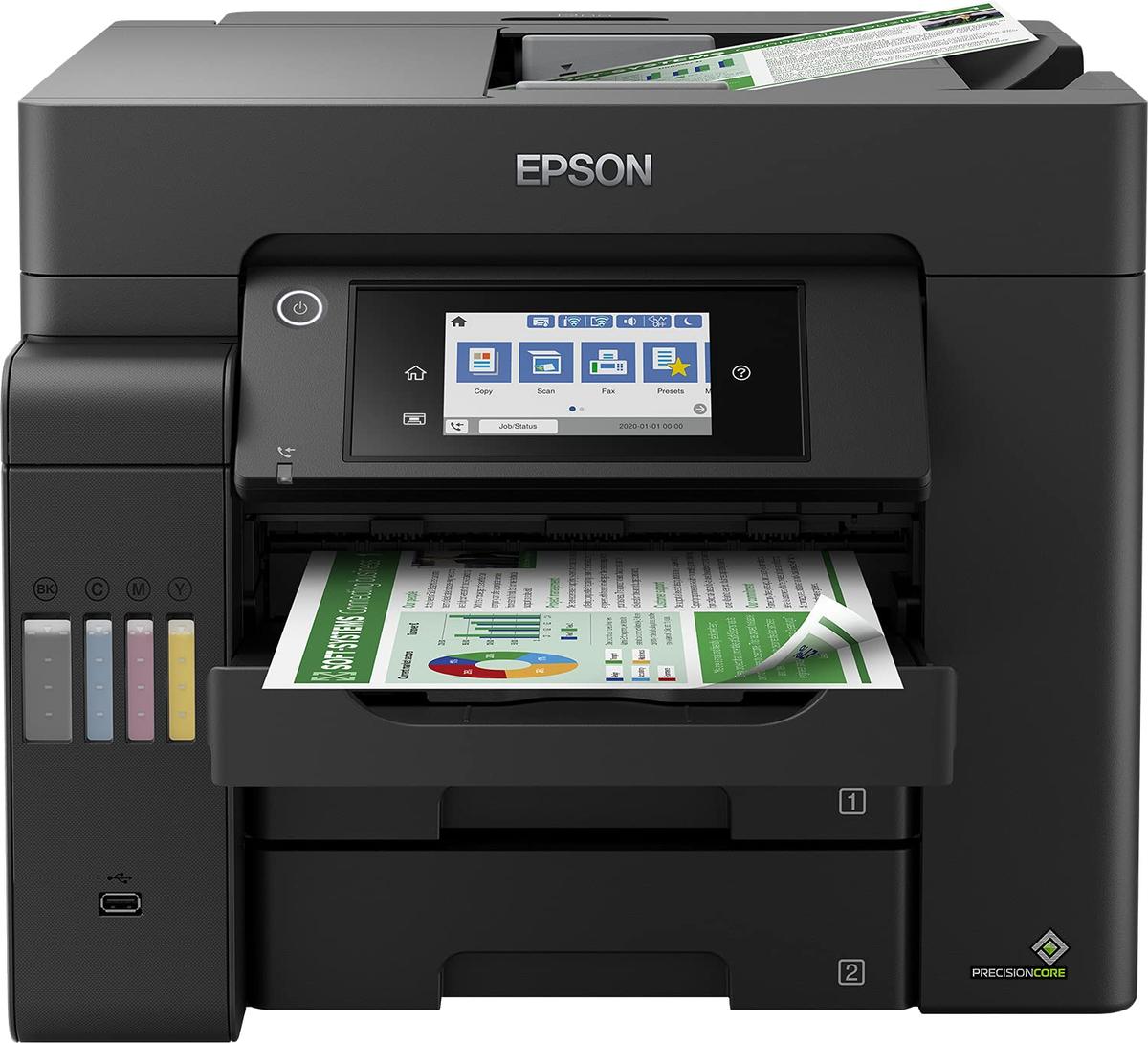Epson Multifunctional Printer | EcoTank L6550 | Inkjet | Colour | Inkjet Multifunctional Printer | A4 | Wi-Fi | Black