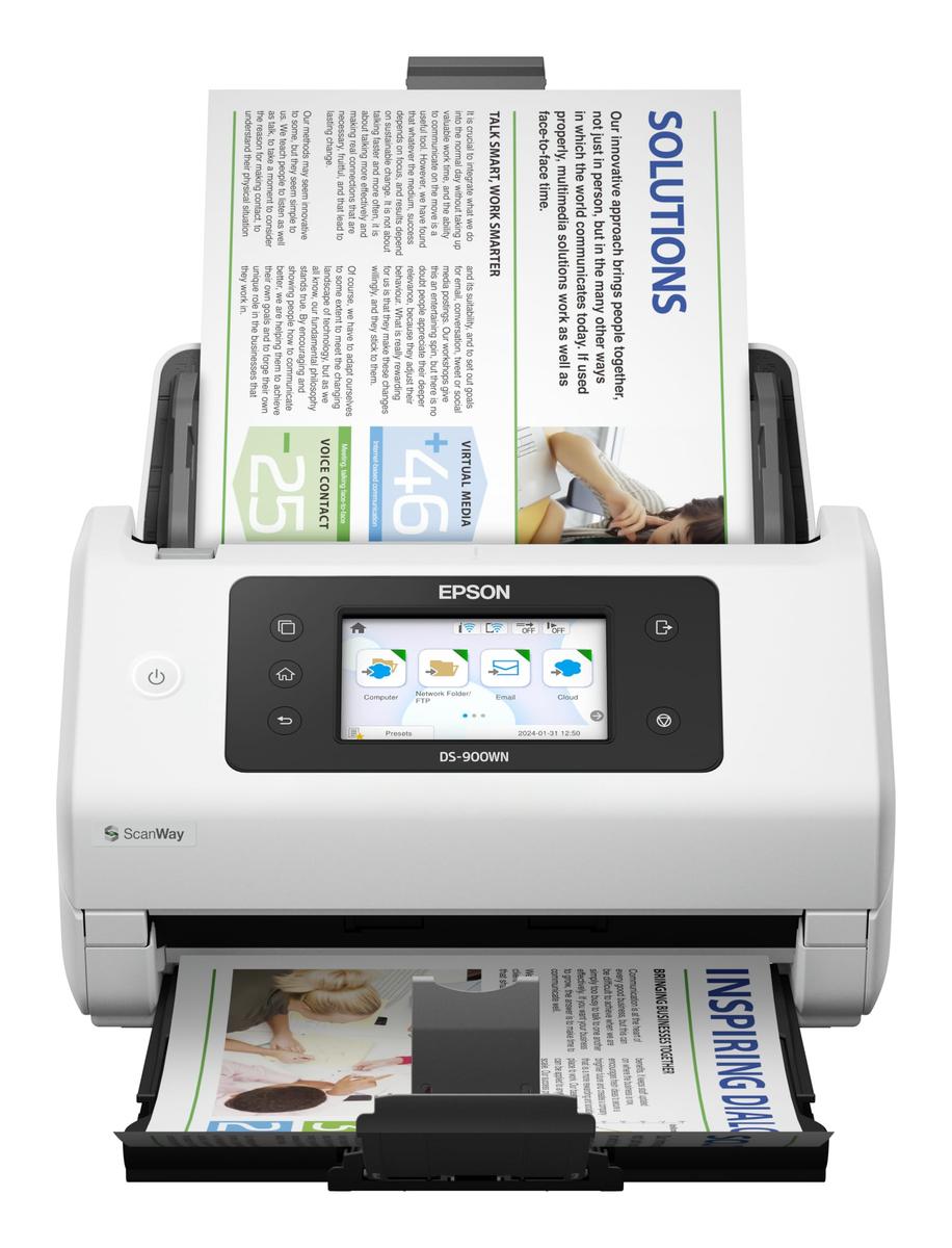 Epson Network Business Scanner | WorkForce DS-900WN | Colour | Wireless