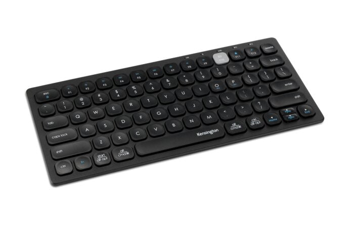 Kensington Multi-Device Dual Wireless Compact Keyboard - Clavier - sans fil - 2.4 GHz, Bluetooth 3.0, Bluetooth 5.0 - Français - noir