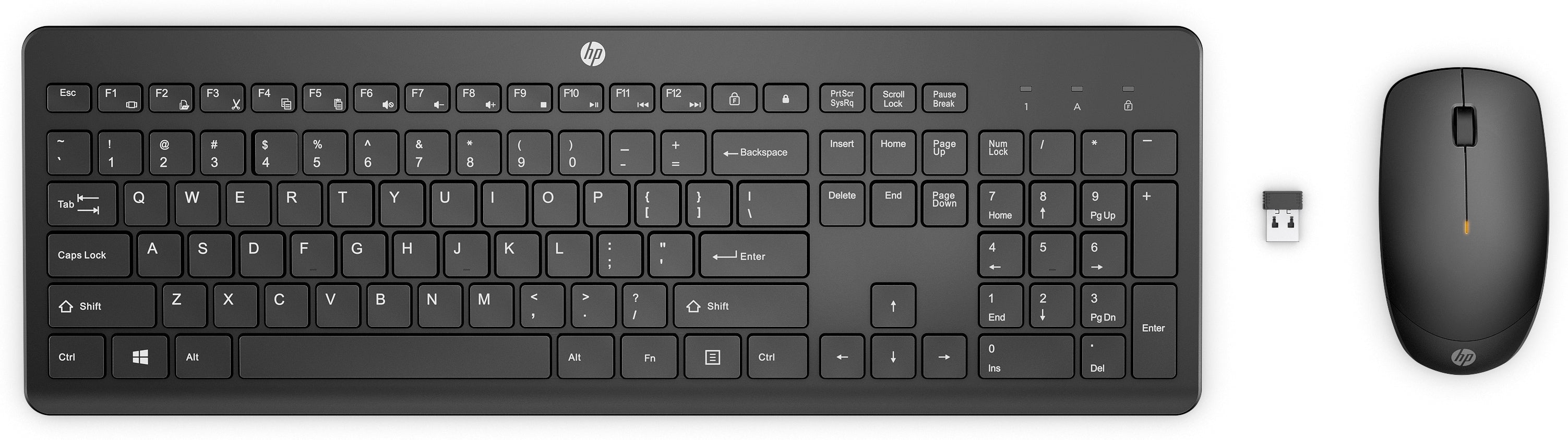 clavier et souris HP 235 Noir QWERTY