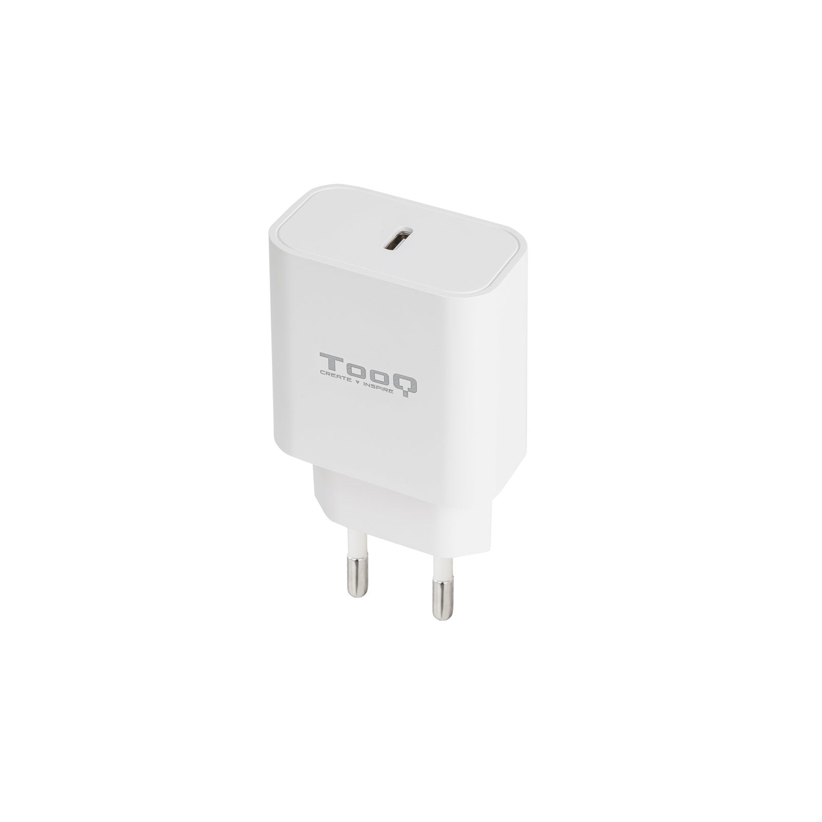 Chargeur secteur TooQ TQWC-PDUSBC20 1 port USB-C 20W (Blanc)