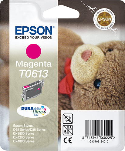 Cartouche d'encre Epson Ourson T0613 (Magenta)