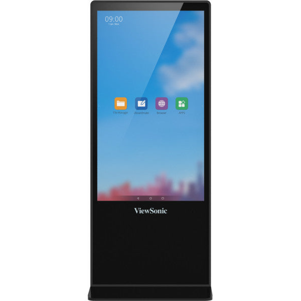 ViewSonic EP5542T - Classe de diagonale 55" ePoster Series écran LCD rétro-éclairé par LED - signalétique numérique interactive - avec lecteur de média intégré et écran tactile (multipoint) - 4K UHD (2160p) 3840 x 2160 - LED à éclairage direct