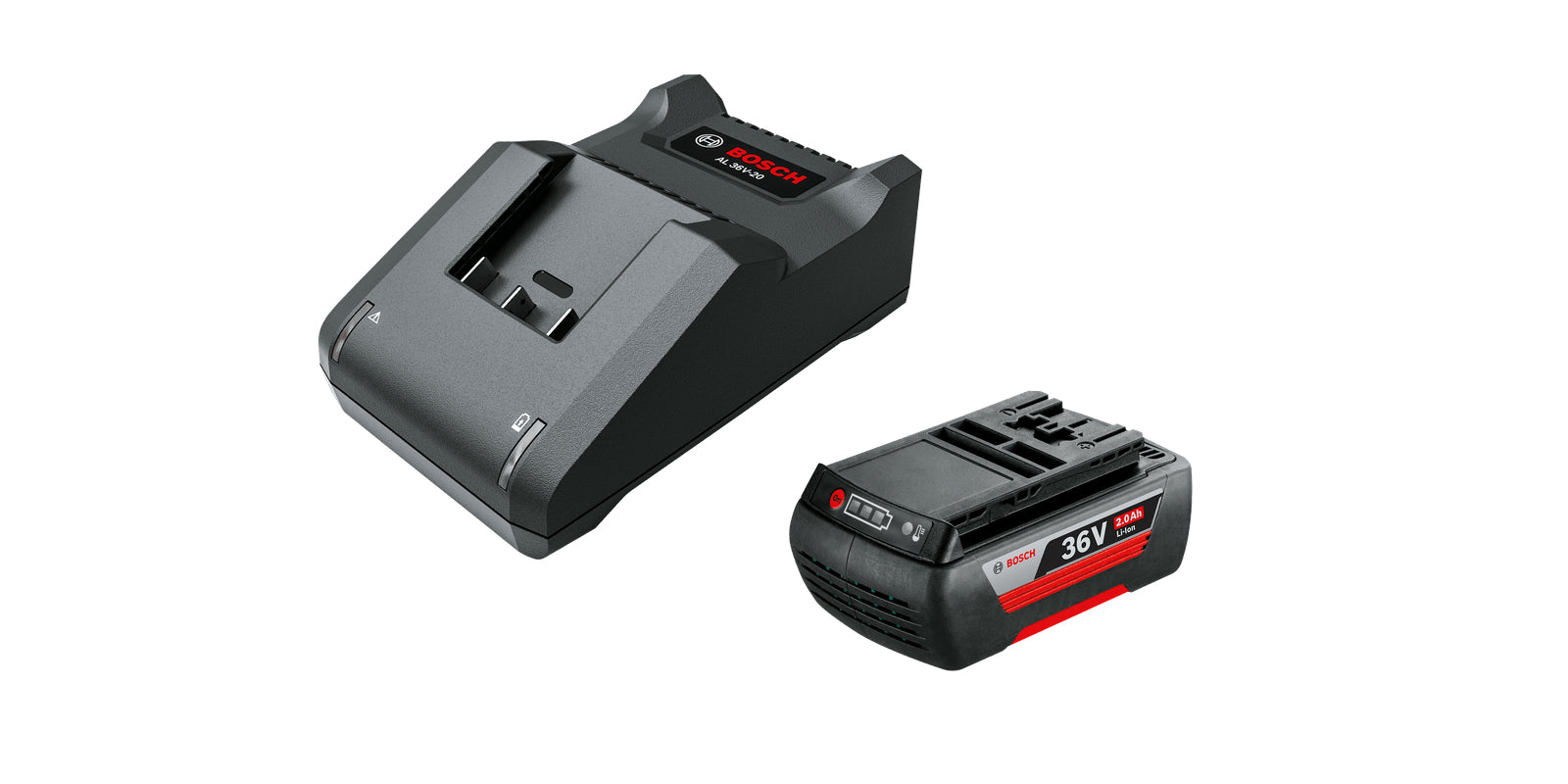 Kit chargeur et batterie rechargeable BOSCH Starter Set Litio Ion 2 Ah 36 V