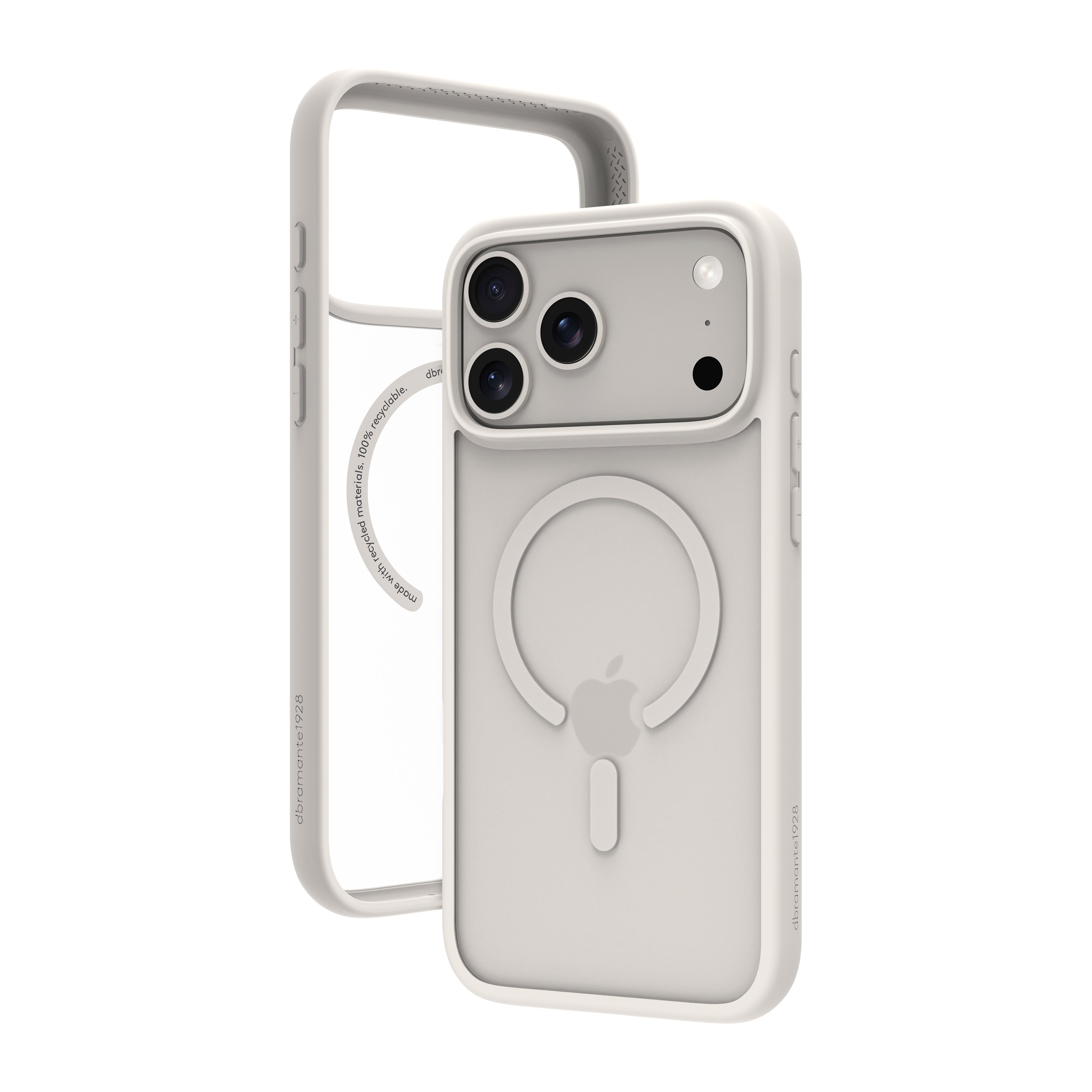 dbramante1928 Grenen - Coque de protection pour téléphone portable - compatibilité avec MagSafe - plastique - blanc