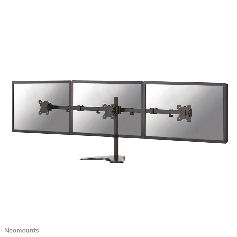 Neomounts FPMA-D550DD3 - Pied - pleine action - pour 3 moniteurs - noir - Taille d'écran : 13"-27" - ordinateur de bureau