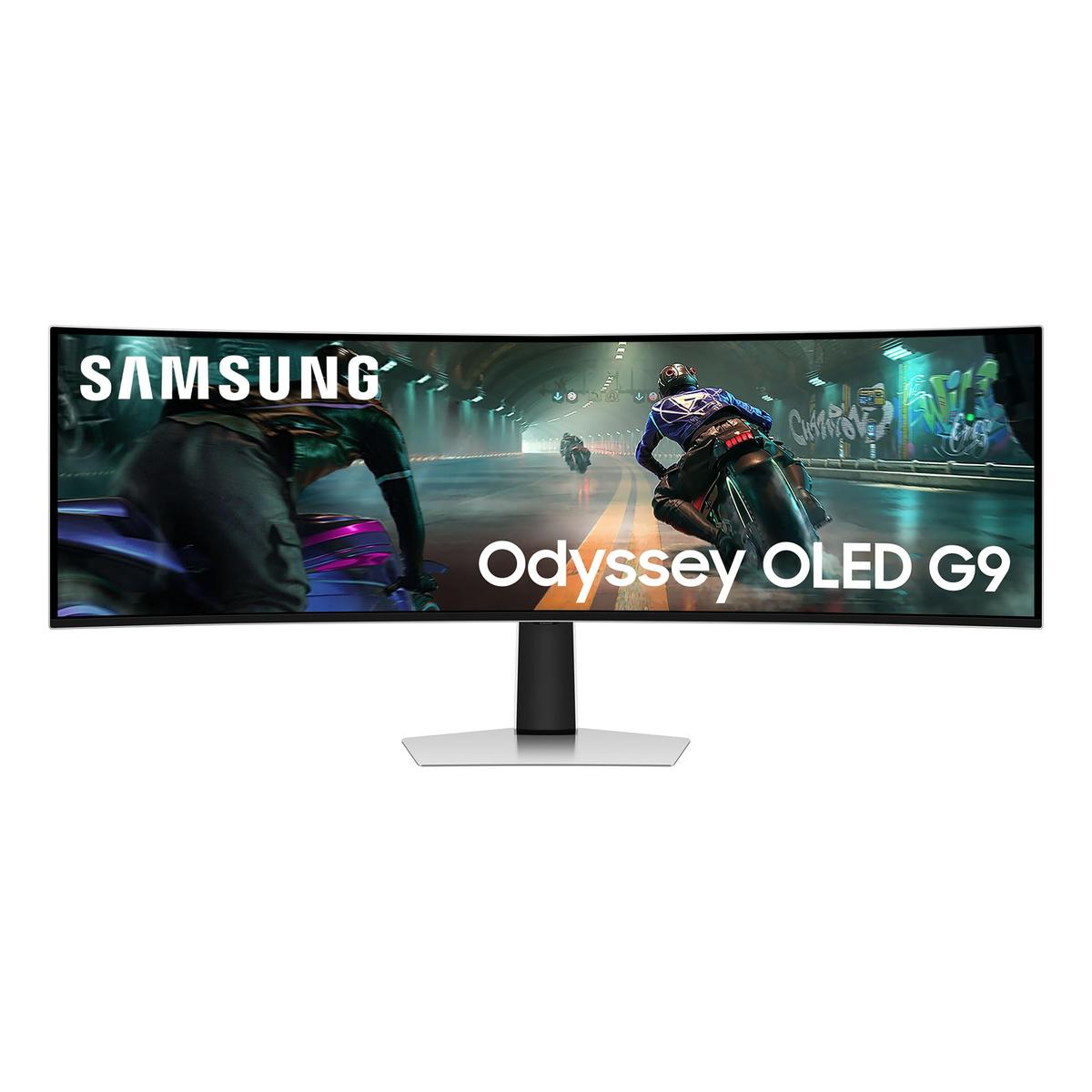 Samsung S49DG912S computer monitor 124.5 cm (49") 5120 x 1440 pixels Dual QHD OLED Silver