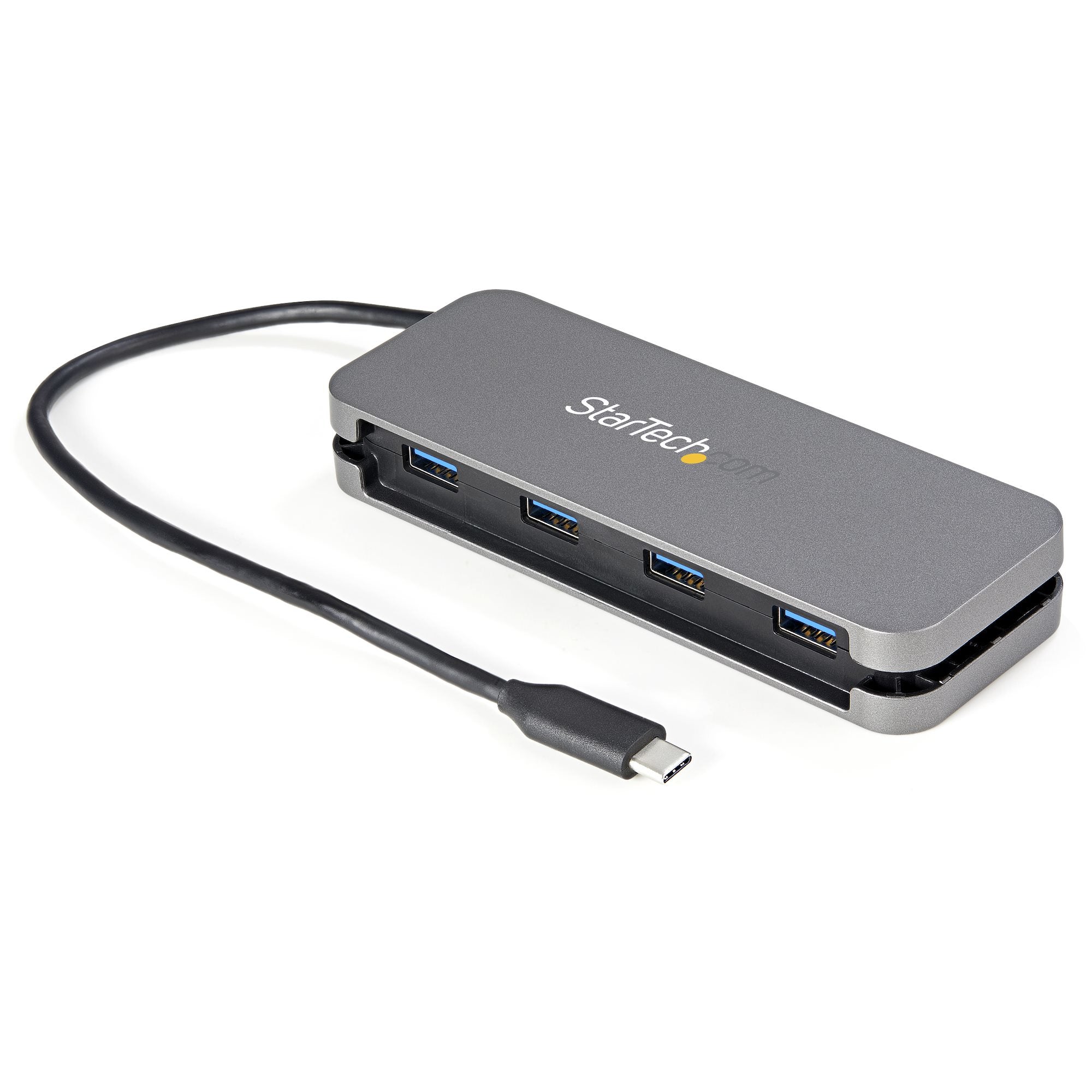 Ce hub USB-C à 4 ports vous permet de connecter quatre périphériques SuperSpeed USB 3.2 Gen 1 (5 Gb/s) à votre ordinateur portable ou fixe USB-C : la solution idéale pour ajouter des ports USB à un appareil disposant d''un nombre limité de ports USB libre